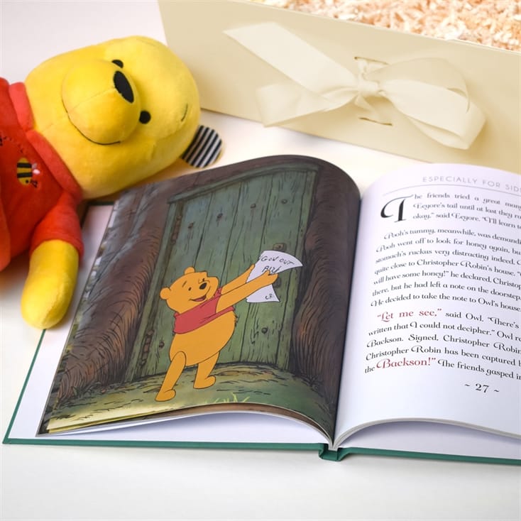 Disney Winnie-the-Pooh Plush Toy and Personalised Book Gift Set
