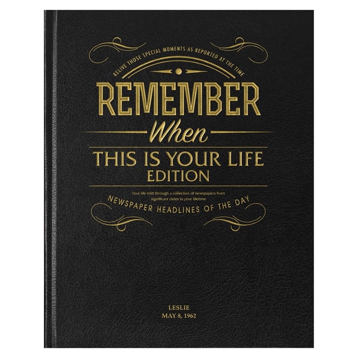 Personalised This Is Your Life Newspaper Books