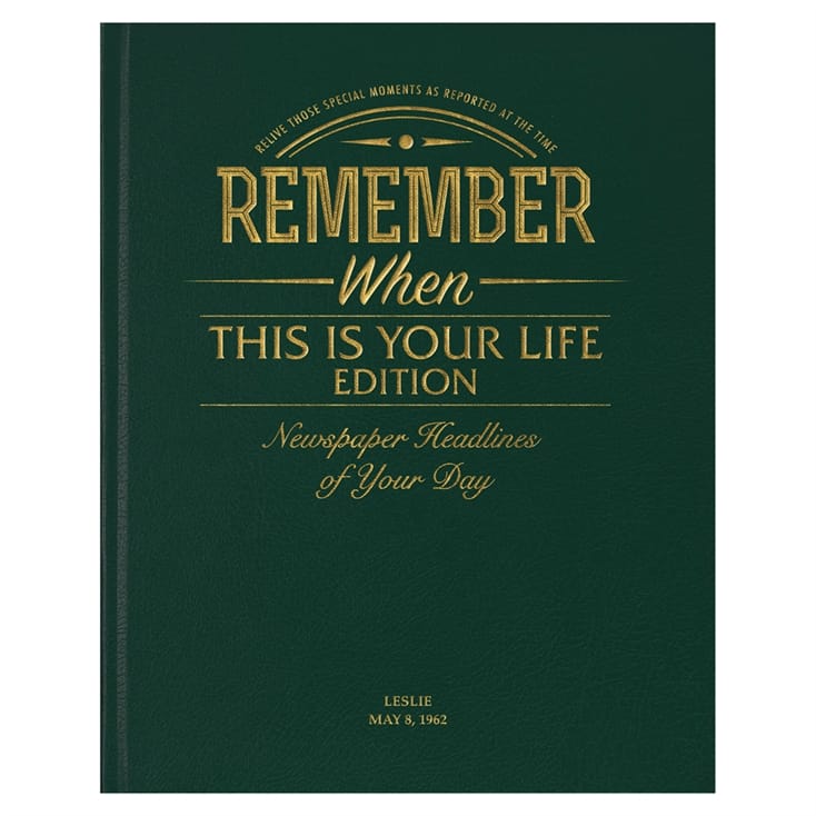 Personalised This Is Your Life Newspaper Books