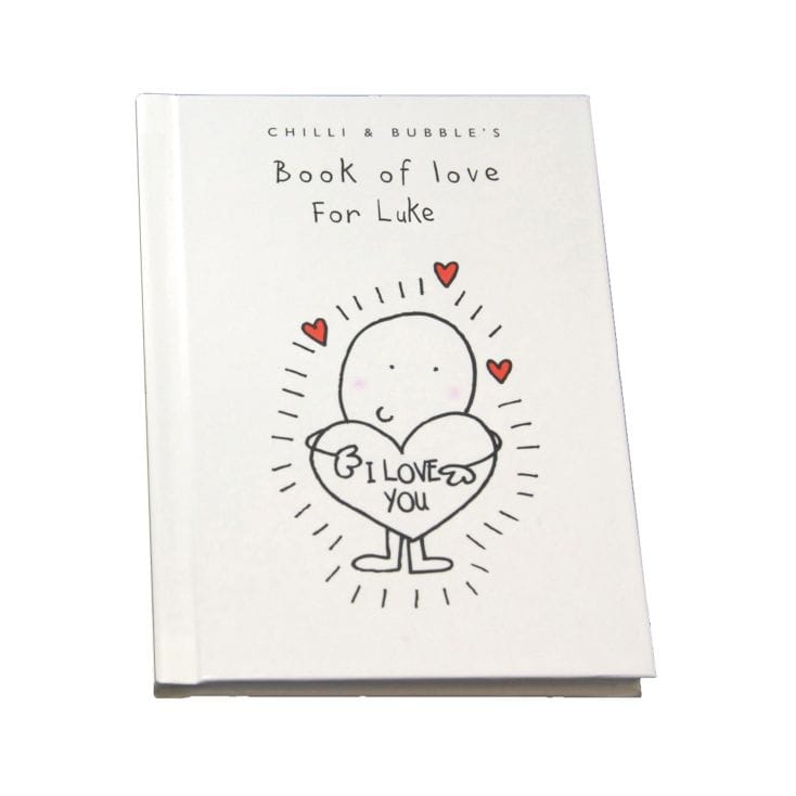 Chilli & Bubbles Personalised Book Of Love