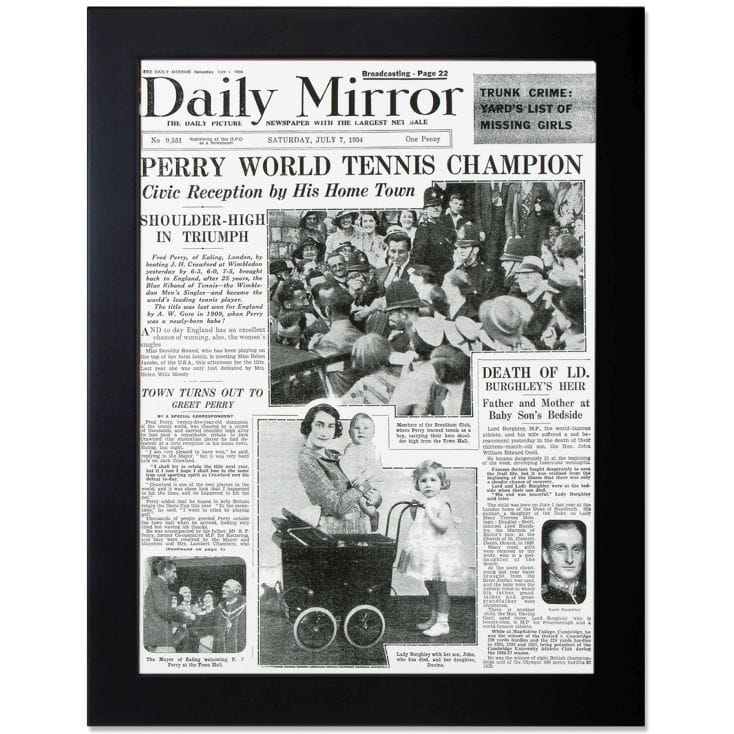 Personalised Front Page Newspaper Print | Find Me A Gift