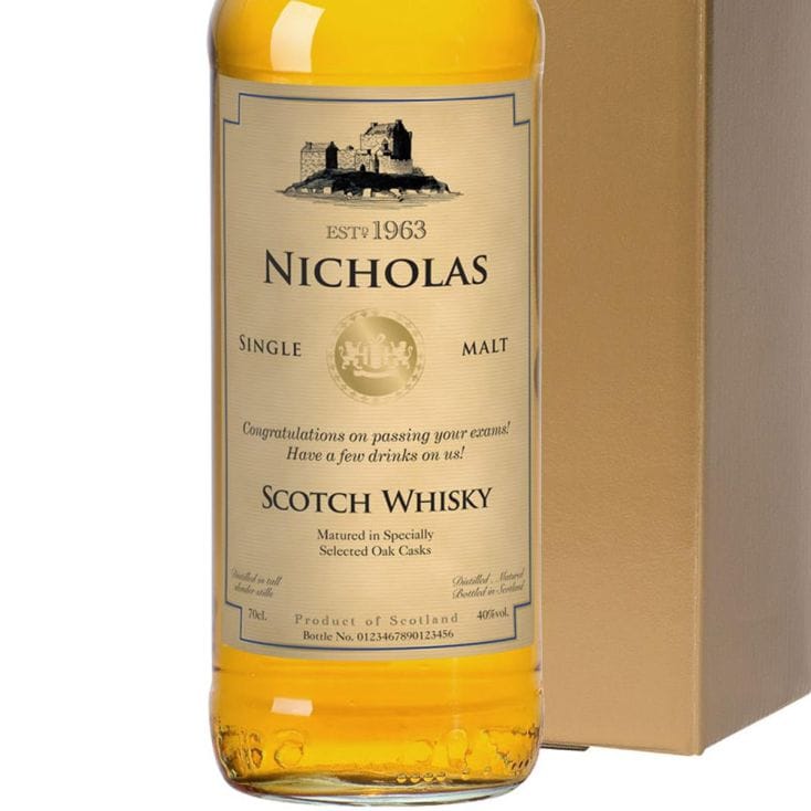personalised bottle of whisky