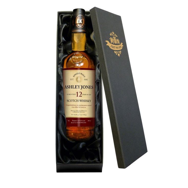 PERSONALISED SINGLE MALT WHISKY BOTTLE LABEL BIRTHDAY ANY OCCASION GIFT