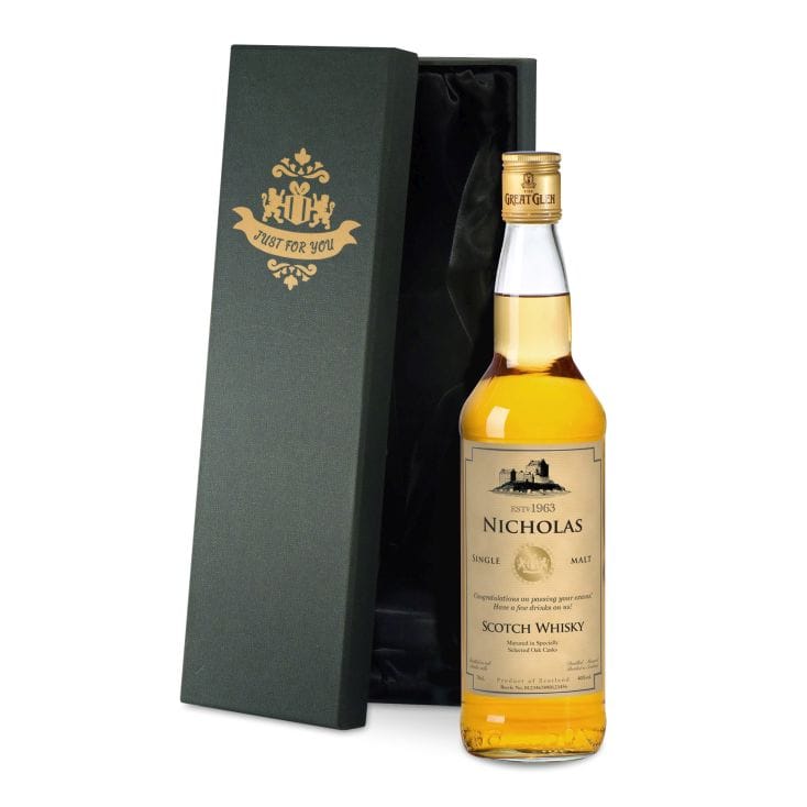 Personalised Malt Whisky with Gift Box