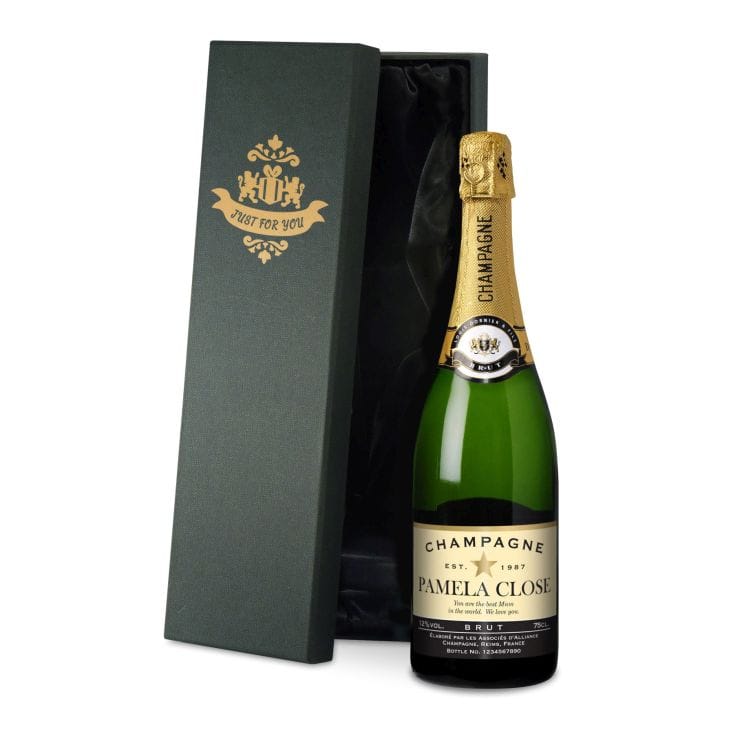 Personalised Star Champagne With Gift Box