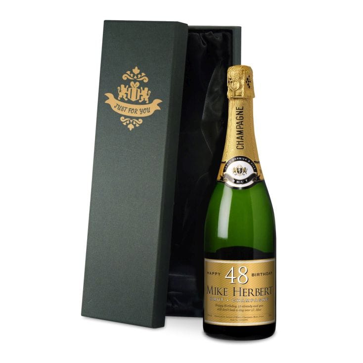 Personalised Star Champagne With Gift Box