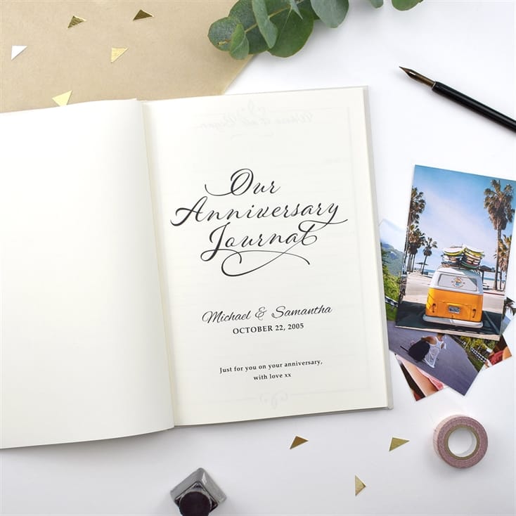 Personalised Our Anniversary Journal
