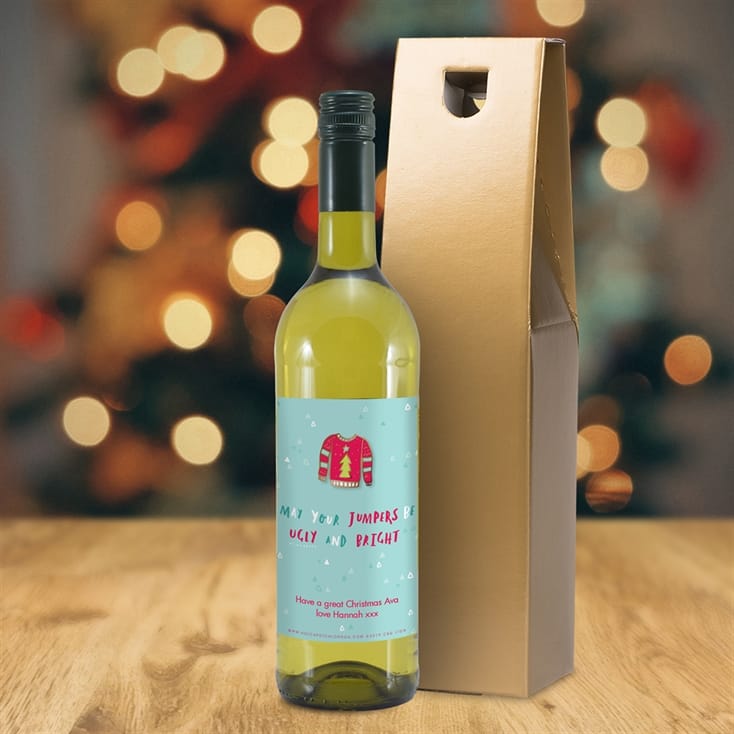 Personalised Christmas Wine