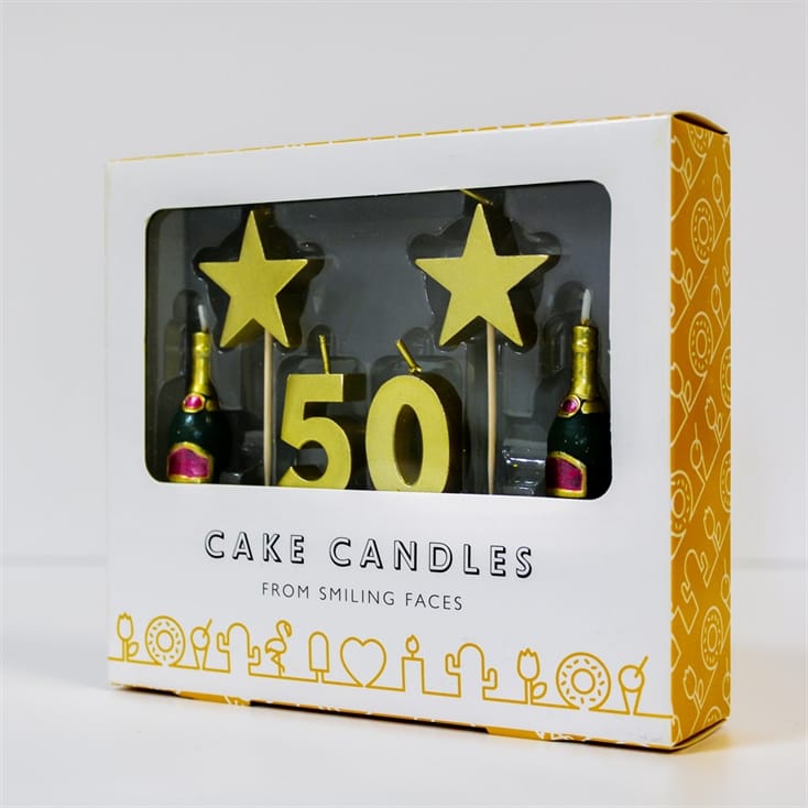 50th Birthday Cake Candles | Find Me A Gift