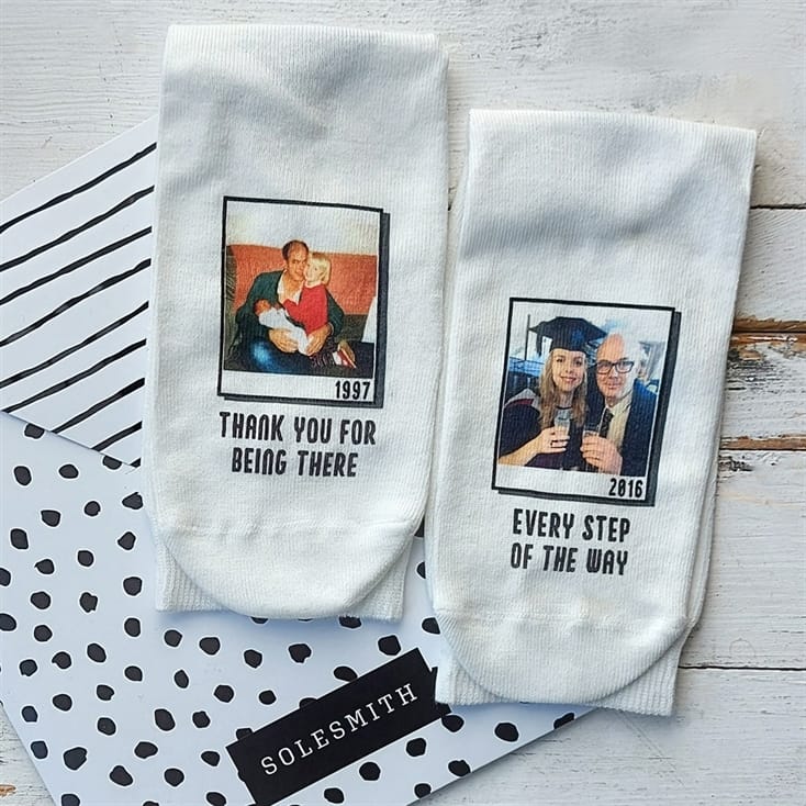 Every Step of The Way Personalised Photo Socks