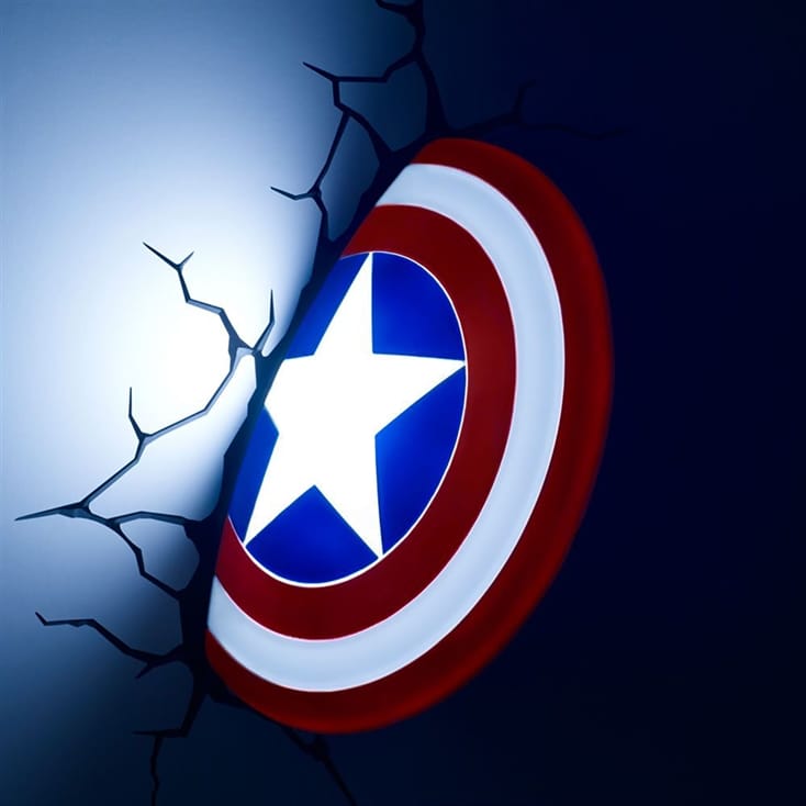 Captain America Shield 3D Wall Light