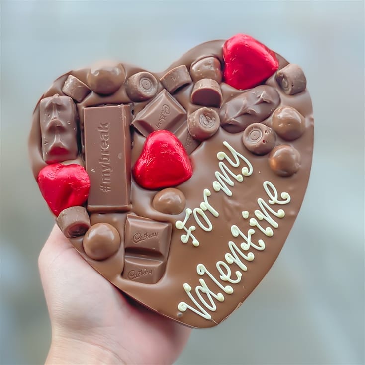 Personalised Heart Letterbox Chocolate Hug