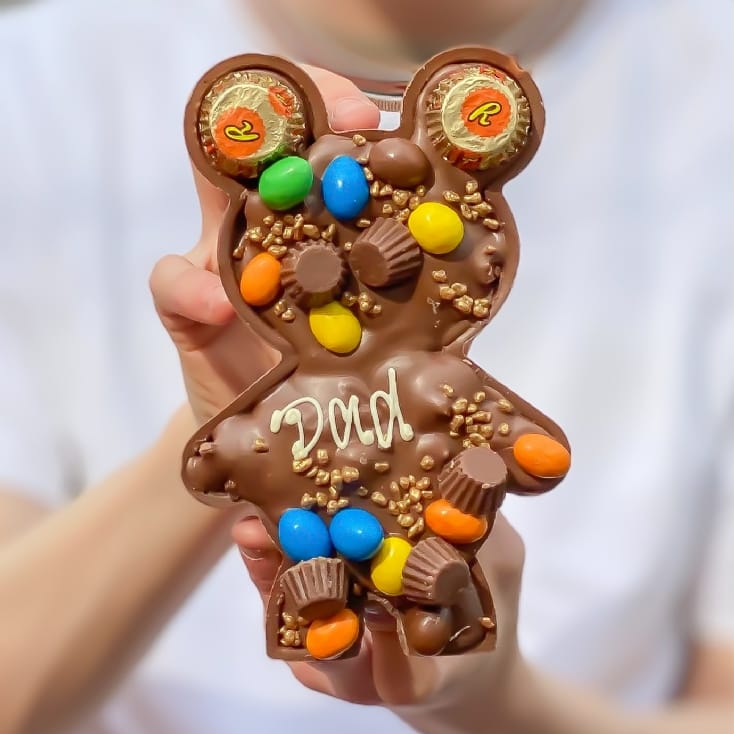 Personalised Loaded Chocolate Papa & Baby Bears