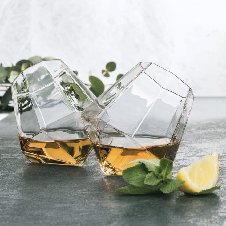 Diamond on sale whiskey glasses