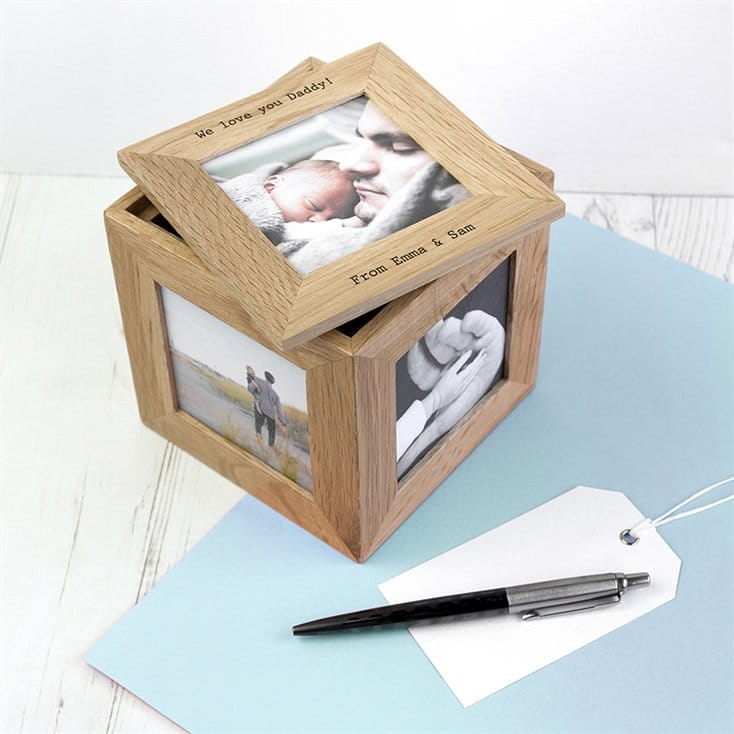 Personalised Photo Cube Keepsake Box
