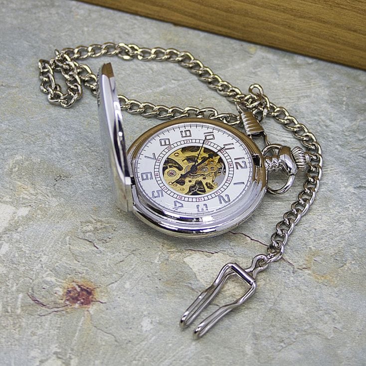 mens personalised pocket watch