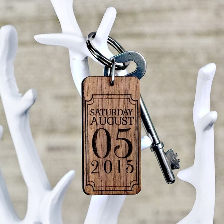 Custom cheap date keyring