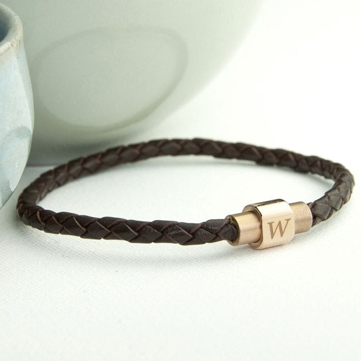Personalised Men's Dual Leather Bracelet Find Me A Gift