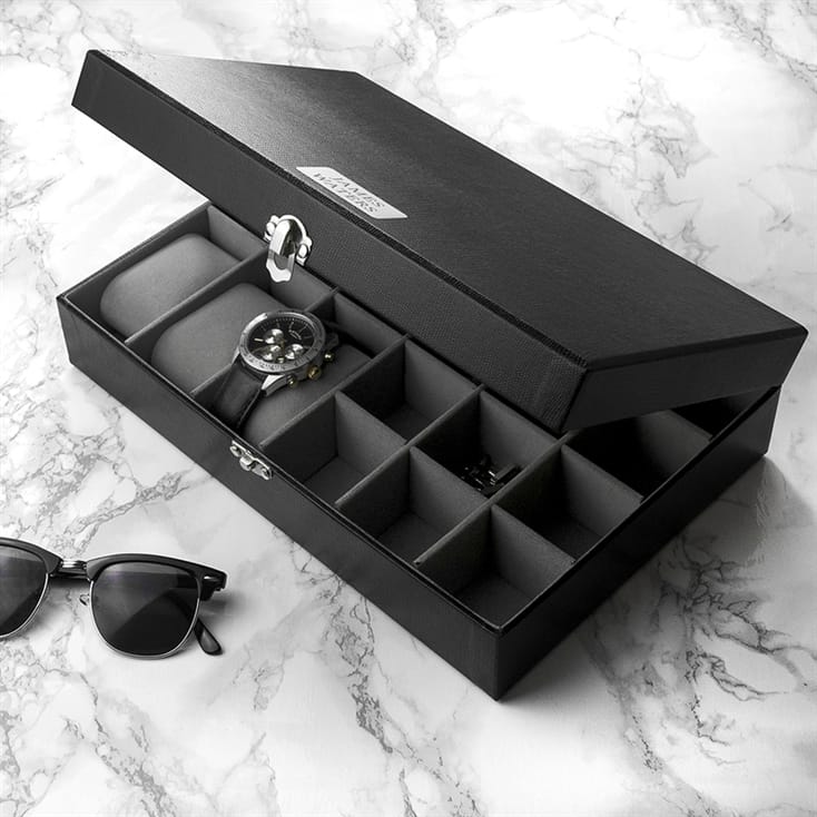 Personalised Watch and Cufflinks Box