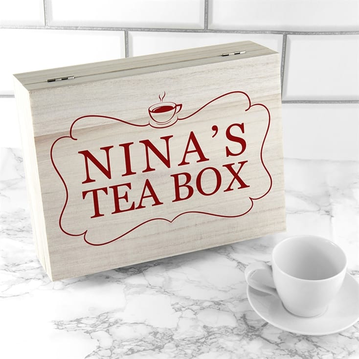 Personalised Tea Box with Tea