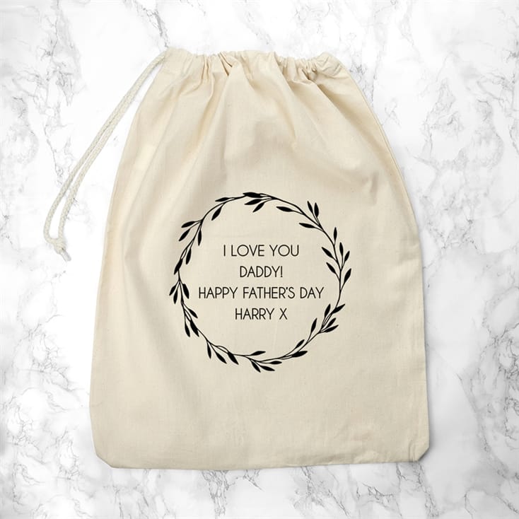 Daddy and Me Chip off the Old Block T-Shirts with Personalised Bag