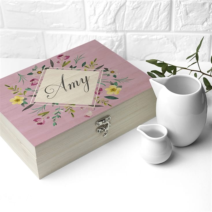Botanical Personalised Tea Box