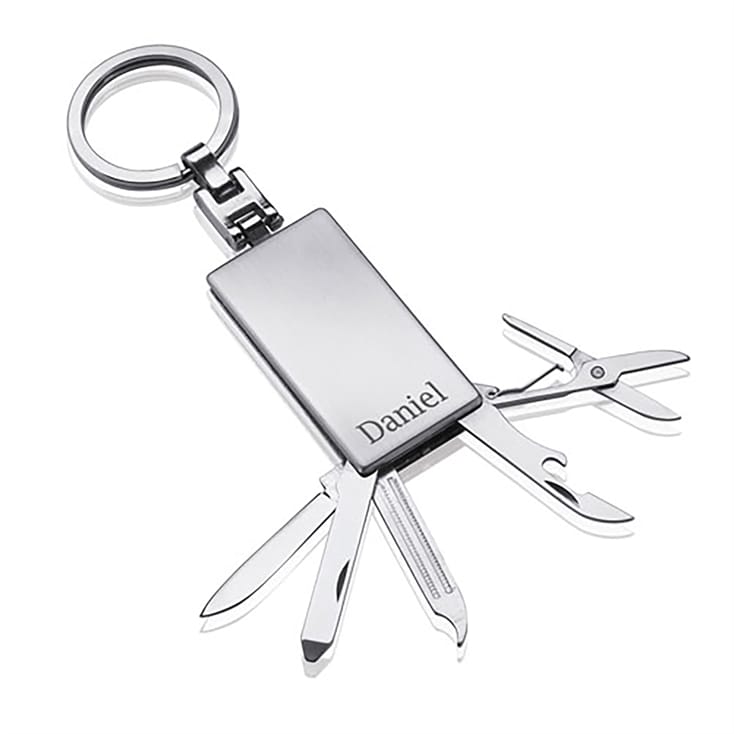 Personalised Engraved Mini Tool Kit Keyring