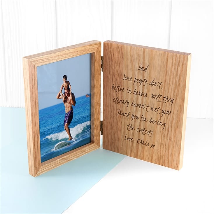Personalised Engraved Wooden Photo Frame