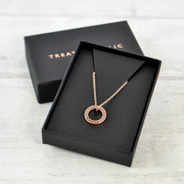 Personalised Mini Ring Necklace
