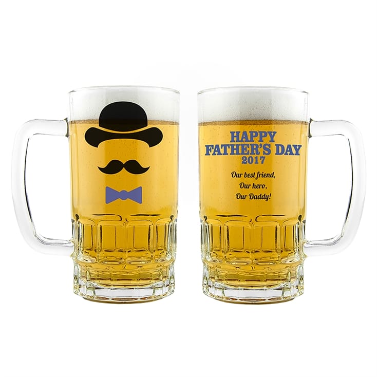 Father's Day Gentleman Dad Beer Glass