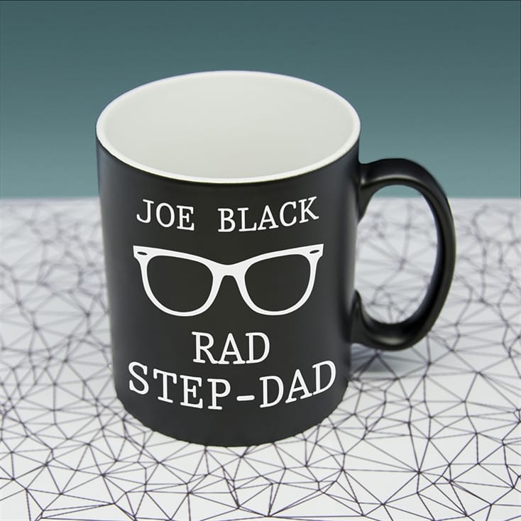 Personalised Black Rad Stepdad Mug