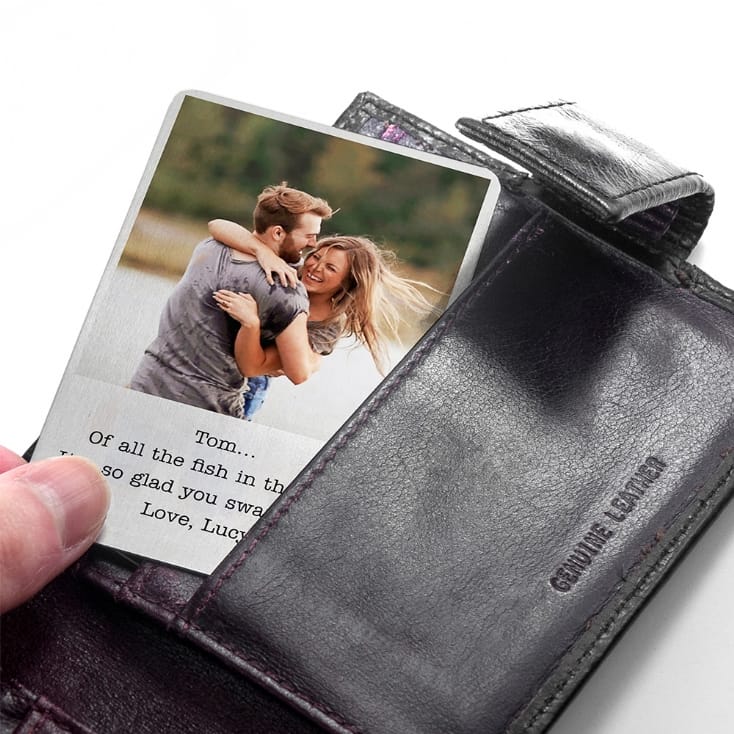 Personalised Moment in Time Purse/Wallet Insert