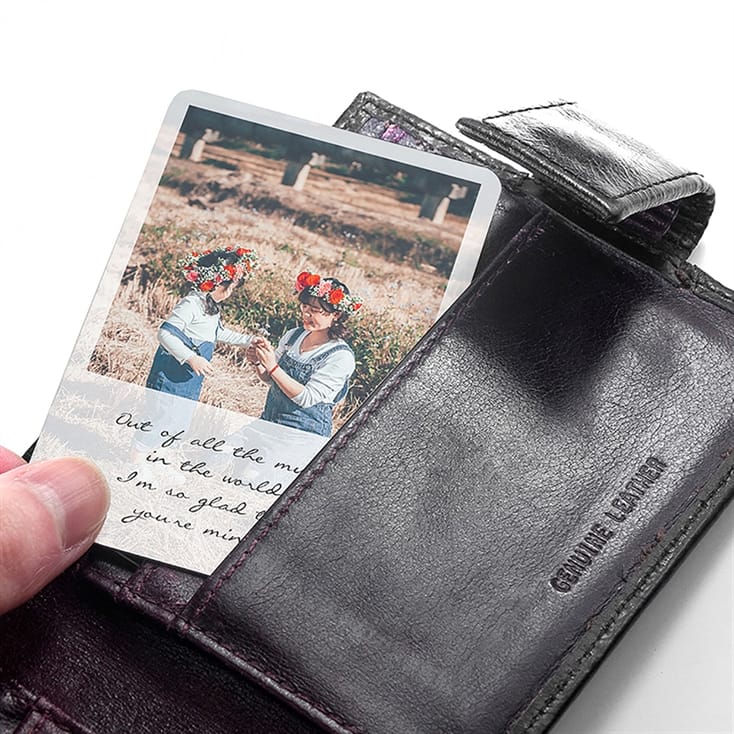 Personalised Special Memory Wallet/Purse Insert
