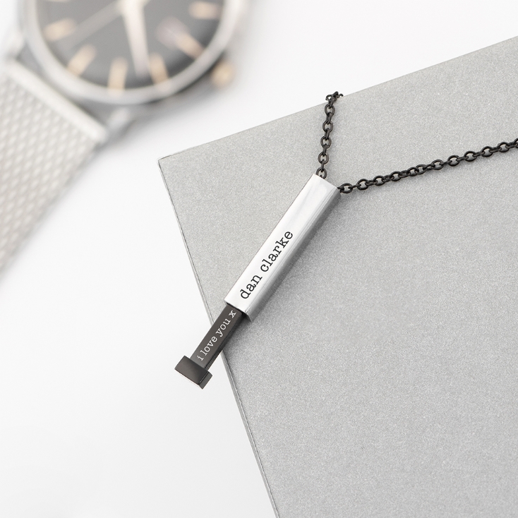Mens online personalised pendant