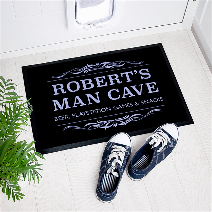 Personalised Man Cave Indoor Doormat Find Me A Gift