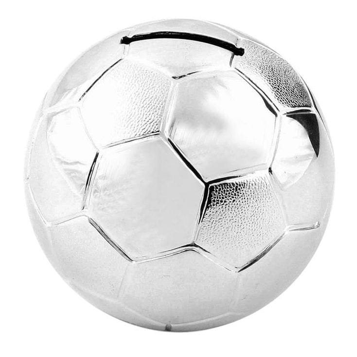 Football Money Box Silver Plated Find Me A Gift