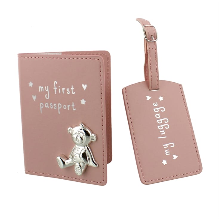 matching passport cover and luggage tag
