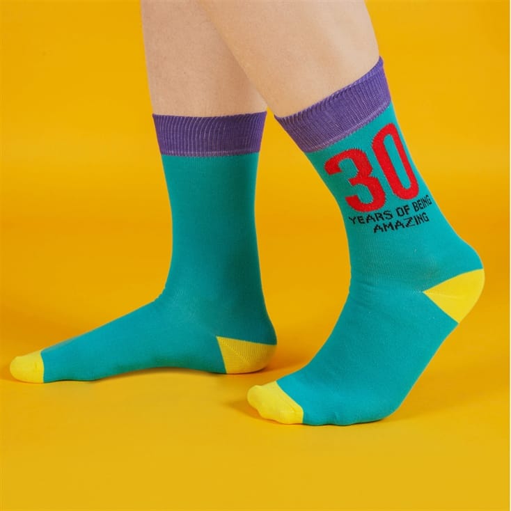 30th Birthday Funky Men's Socks