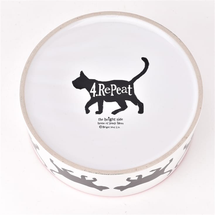 To Do List Ceramic Cat Bowl