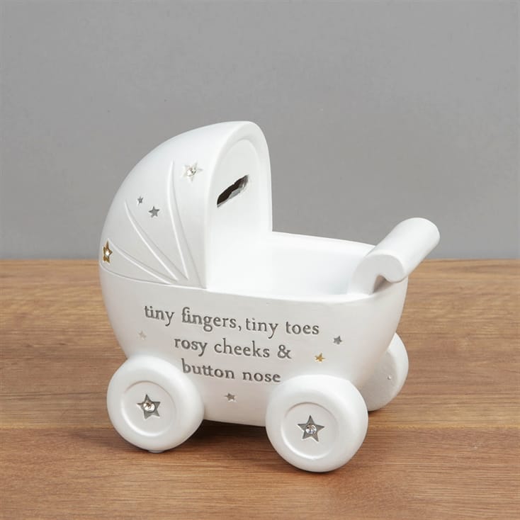 Pram Baby Money Box Find Me A Gift