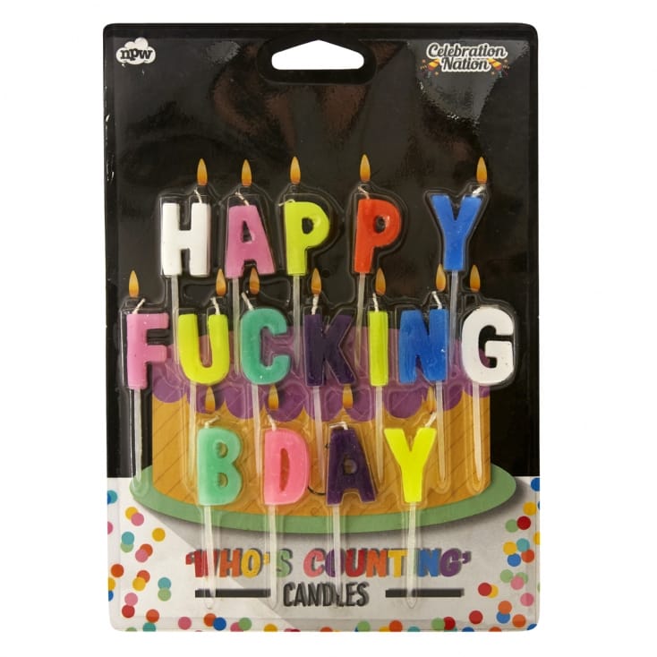 Happy Expletive Birthday Candles