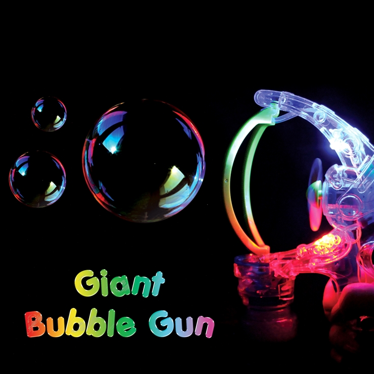 Giant Bubble Gun with Flashing LED Lights Find Me A Gift