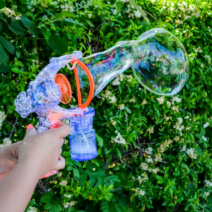 Giant Bubble Gun with Flashing LED Lights Find Me A Gift