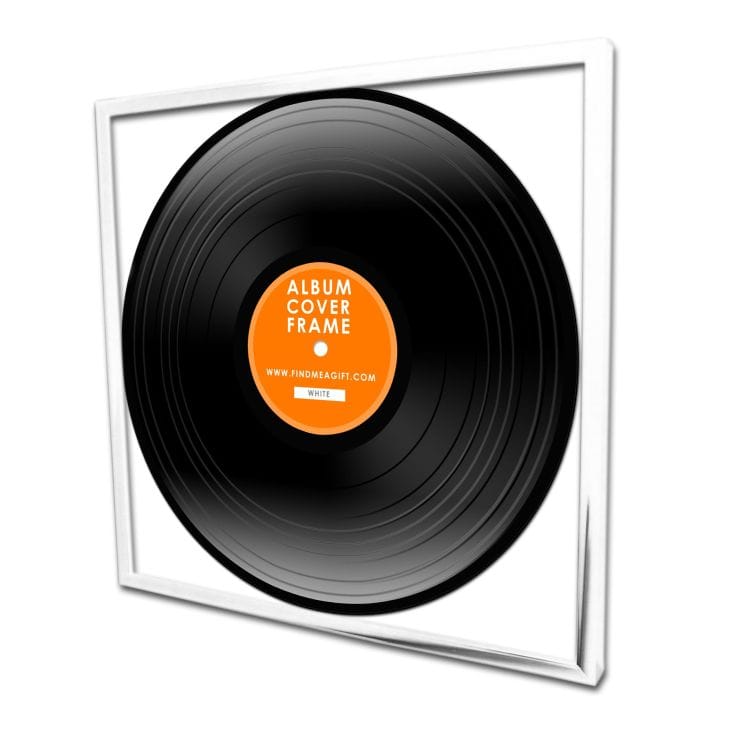White Record Album Frame