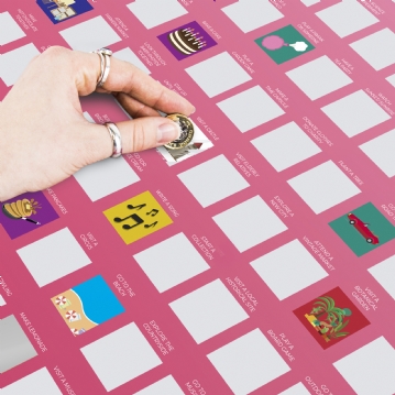 100 Things To Do with Mum Scratch Poster