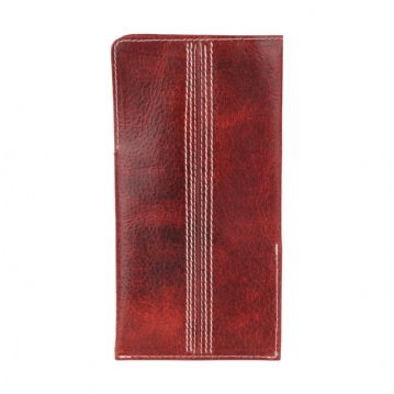 Cricket Buffalo Red Leather Glasses Case