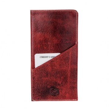 Cricket Buffalo Red Leather Glasses Case