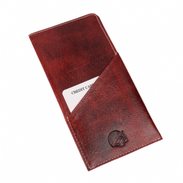 Cricket Buffalo Red Leather Glasses Case