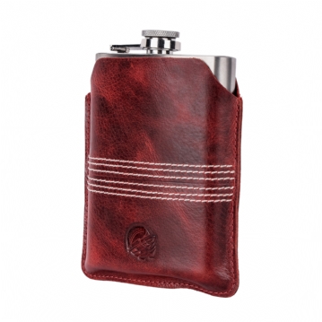 Buffalo Leather Cricket Hip Flask