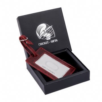 Buffalo Leather Cricket Luggage Tag